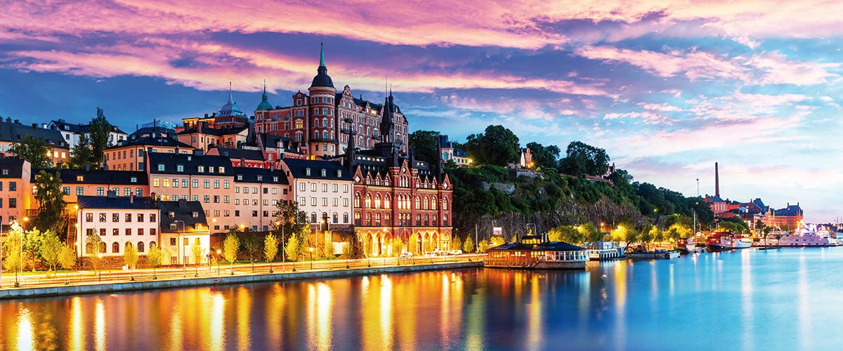 Sunset over Stockholm